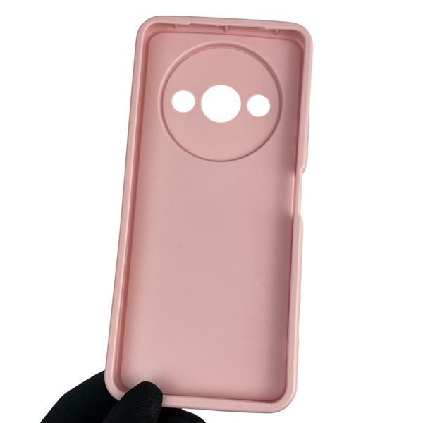Чехол силиконовый оригинальный Soft Touch с 3D принтом волшебной минни маус для Xiaomi Redmi A3 пудровый (Полная защита камеры) 0050044 фото
