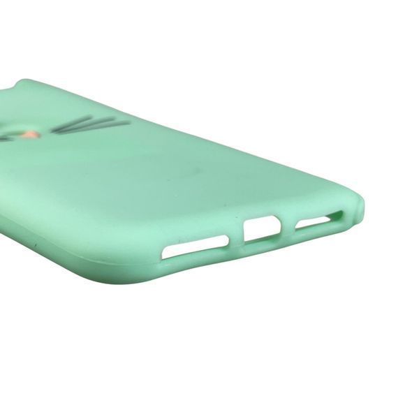 Чехол для Xiaomi Redmi S2 детский с котиком на сяоми редми с2 бирюзовый 0014049 фото