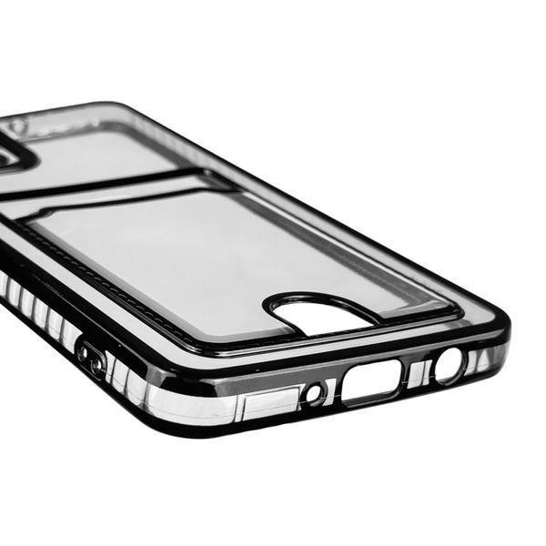 Чохол для Samsung Galaxy A51 (SM-A515F) із чорною окантовкою з кишенькою для карток на самсунг а51 чорний 0013091 фото