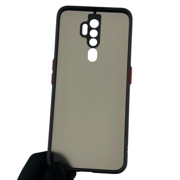 Чохол для Oppo A5 (2020) матовий з високими бортами з захистом камери на оппо A5 (2020) чорний 0013393 фото