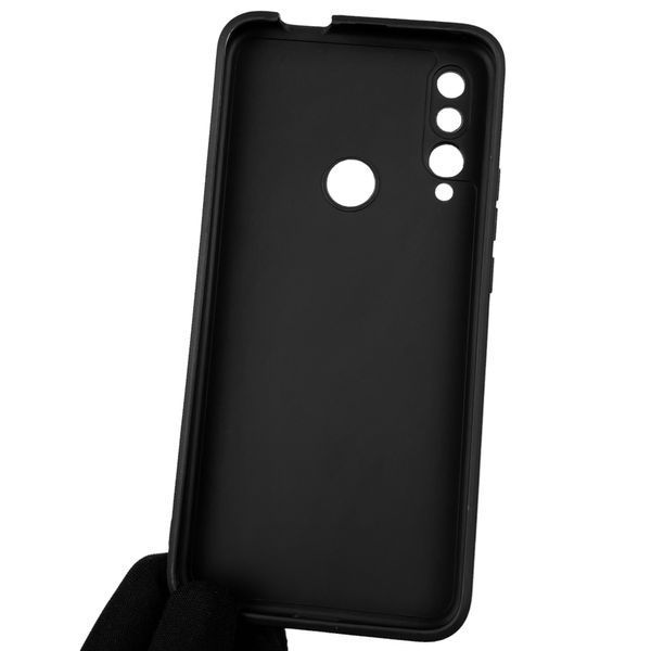 Чехол для Huawei P Smart Z однотонный с квадратными гранями с защитой камеры на хуавей п смарт з чёрный 0001273 фото