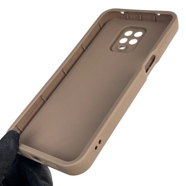 Чохол силіконовий Soft Touch з 3D принтом жіночим для Xiaomi Redmi Note 9s коричневий (Повний захист камери) 0043162 фото