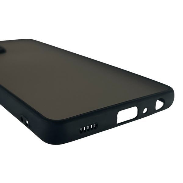Чехол для Samsung Galaxy A72 (SM-A725F) матовый с высокими бортами с защитой камеры на самсунг а72 чёрный 0012118 фото