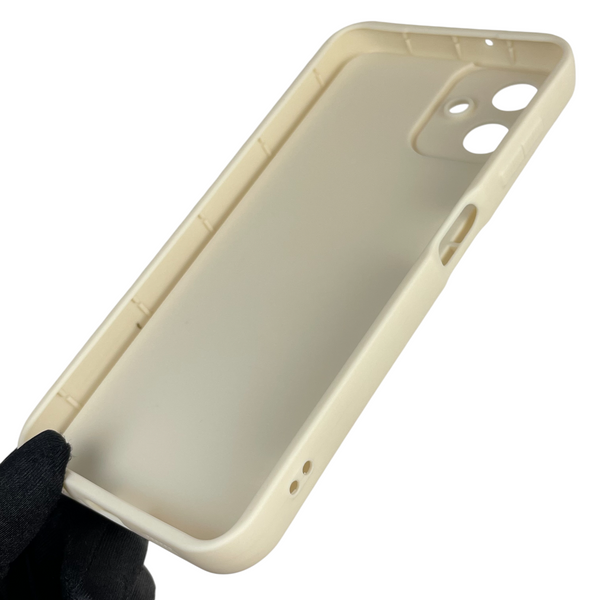 Чохол силіконовий Soft Touch з 3D принтом для Samsung Galaxy A06 (SM-A065) молочний (Повний захист камери) 0041867 фото