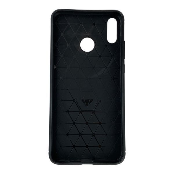 Чехол для телефона Huawei Honor 8X (JSN-L21) карбоновый противоударный с высокими бортами черный 0051771 фото