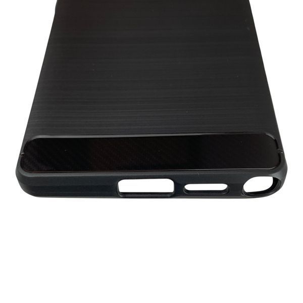 Чохол для телефона Samsung Galaxy S25 Ultra (SM-S938B) карбоновий протиударний з високими бортами чорний 0052238 фото