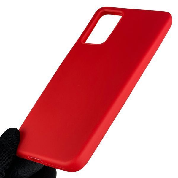 Чехол для Xiaomi Redmi Note 11 Pro 4G однотонный матовый силиконовый на сяоми редми нот 11 про красный 0000168 фото