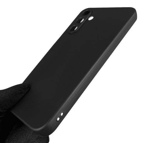 Чехол для Samsung Galaxy A15 (SM-A155M) однотонный с защитой камеры на самсунг а15 чёрный 0004387 фото