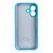 Чехол Silicone Case для Apple iPhone 17 голубой Light Blue (soft touch, кольца камеры, микрофибра) 0061882 фото 2