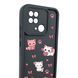 Чохол силіконовий Soft Touch з 3D принтом милі кошенята з лапками для Xiaomi POCO C40 Чорний (Повний захист камери) 0059615 фото 3