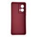Чохол з новорічним принтом для Motorola Edge 50 Fusion бордовий (ялинки, пряникові будиночки) 0073766 фото 2
