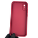 Чехол силиконовый оригинальный Soft Touch с 3D принтом милый мишка для Xiaomi Redmi 9A бордовый (Полная защита камеры) 0043714 фото 5