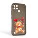 Чохол силіконовий Soft Touch з 3D принтом милий ведмедик для Realme C21Y коричневий (Повний захист камери) 0044771 фото 1