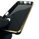 Чехол для Realme C55 с кольцом-подставкой с золотой окантовкой на реалми с55 черный gs1 0020527 фото 4