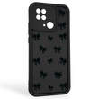 Чехол силиконовый Soft Touch с 3D принтом для Xiaomi Redmi 10C черный (Полная защита камеры)