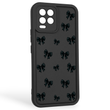 Чехол силиконовый Soft Touch с 3D принтом Бантики для Realme 8 черный (Полная защита камеры) 0040349 фото