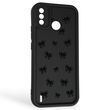 Чохол силіконовий Soft Touch з 3D принтом Бантики для Tecno Spark 6 Go (KE5) чорний (Повний захист камери)