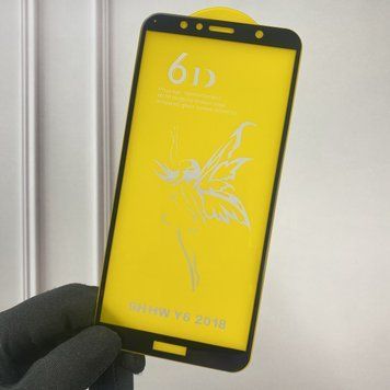 Защитное стекло для телефона Huawei Honor 7a Pro противоударное полноэкранное на хуавей хонор 7а про чёрное 0000623 фото