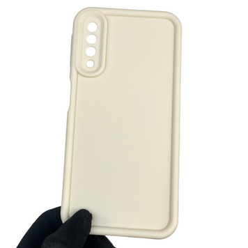 Чохол силіконовий Soft Touch для Samsung Galaxy A7 2018 (SM-A750) молочний (Повний захист камери) 0039702 фото