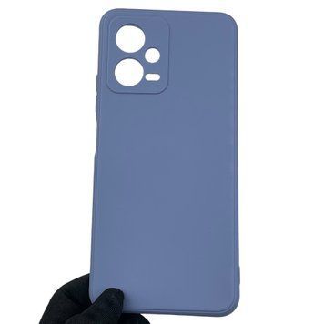 Чехол для Xiaomi Redmi Note 12 5G с квадратными гранями с защитой камеры на сяоми нот 12 5г голубой 0012702 фото