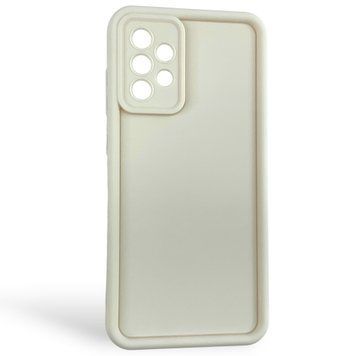 Чехол силиконовый Soft Touch для Samsung Galaxy A72 молочный (Полная защита камеры) 0053992 фото