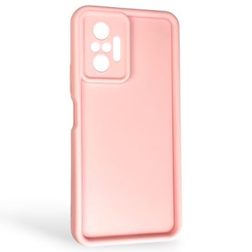 Чехол силиконовый Soft Touch для Xiaomi Redmi Note 10 Pro 4G розовый (Полная защита камеры) 0044104 фото