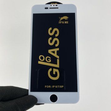 Защитное стекло для телефона Apple iPhone 6 Plus противоударное полноэкранное на айфон 6 плюс белое 0001074 фото