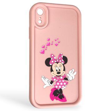 Чехол силиконовый Soft Touch с 3D принтом волшебной минни маус для Apple iPhone Xr розовый (Полная защита камеры) 0050468 фото