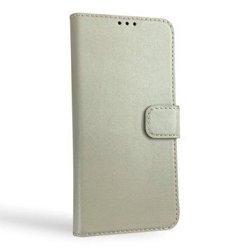 Чохол-книжка для Realme Note 70 бежева (книжка з хлястиком, кишені для карток) 0062510 фото
