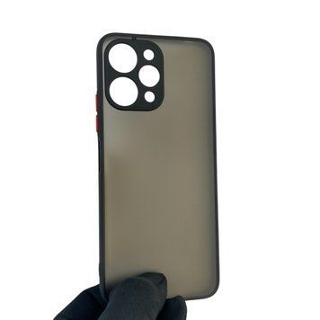 Чехол для телефона Xiaomi Redmi 12 4G с высокими бортами с защитой камеры на сяоми редми 12 черный 0026207 фото