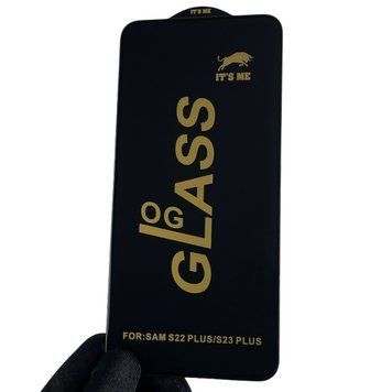 Захисне скло 6D OG для телефону Samsung Galaxy S22 Plus SM-S906B повноекранне на самсунг с22 плюс чорне 0002606 фото