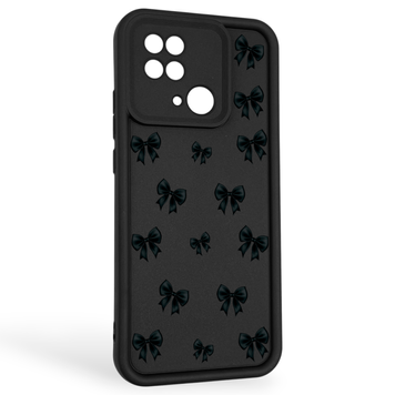 Чохол силіконовий Soft Touch з 3D принтом для Xiaomi Redmi 10C чорний (Повний захист камери) 0040675 фото