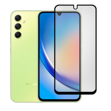 Защитное стекло МАТОВОЕ для телефона Samsung Galaxy A34 5G (SM-A346E) противоударное на самсунг а34 5г черное 0039037 фото