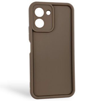 Чохол силіконовий Soft Touch для Tecno Spark Go 3 (KN3) коричневий (Повний захист камери) 0054481 фото