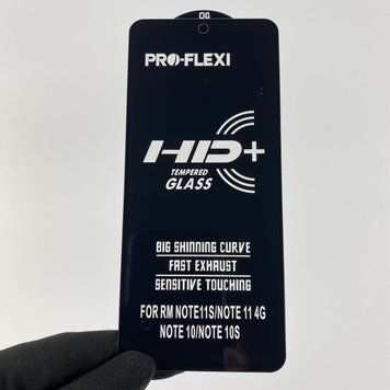 Захисне скло для телефона Xiaomi Redmi Note 10S протиударне повноекранне на сяомі редмі нот 10с чорне 0001109 фото