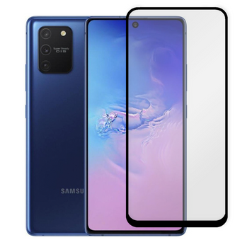 Захисне скло для телефона Samsung Galaxy S10 Lite (SM-G770F) протиударне повноекранне на самсунг с10 лайт чорне 0038345 фото