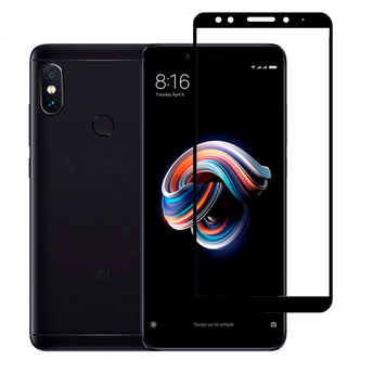 Защитное стекло для телефона Xiaomi Redmi 5 противоударное полноэкранное на сяоми редми 5 черное 0038424 фото