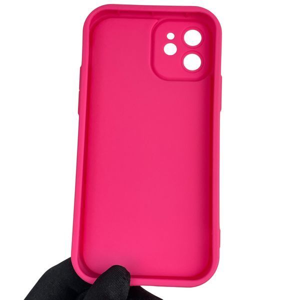 Чехол силиконовый оригинальный Soft Touch с 3D принтом волшебной минни маус для Apple iPhone 12 малиновый (Полная защита камеры) 0049493 фото