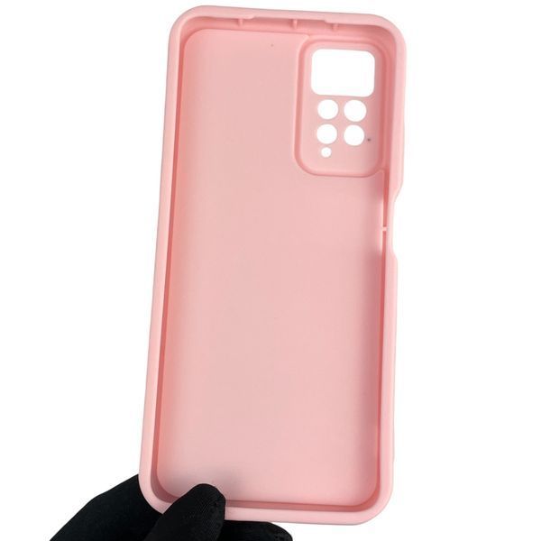 Чохол силіконовий оригінальний Soft Touch з 3D принтом кумедний тед ведмідик для Xiaomi Redmi Note 11 Pro рожевий (Повний захист камери) 0049009 фото