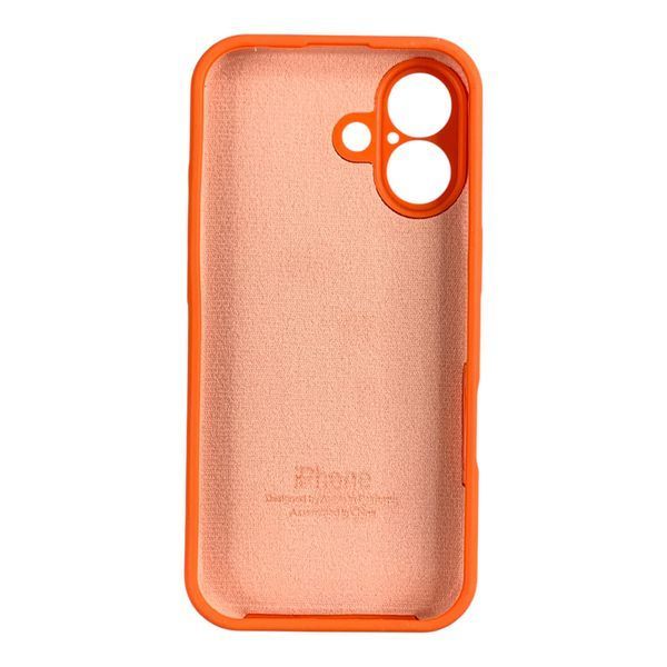 Чехол Silicone Case для Apple iPhone 17 оранжевый Orange (софт-тач, закрытая камера) 0061880 фото