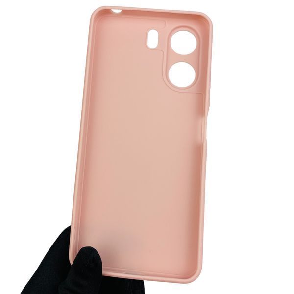 Чохол для Xiaomi POCO C65 з квадратними гранями із захистом камери на сяомі поко с65 персиковий 0001932 фото