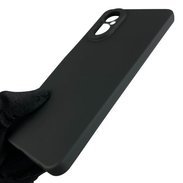 Чехол для Realme C67 однотонный с защитой камеры на реалми с67 чёрный 0004391 фото