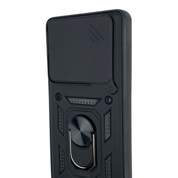Чехол противоударный для Xiaomi 15 Pro с магнитной пластиной со шторкой на камере черный 0050789 фото