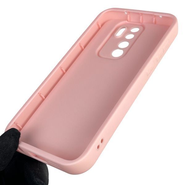 Чехол силиконовый оригинальный Soft Touch с 3D принтом злой котик для Xiaomi Redmi Note 8 Pro розовый (Полная защита камеры) 0046887 фото
