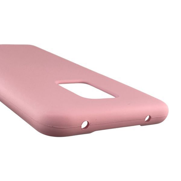 Чехол для Xiaomi Redmi Note 9 Pro силиконовый с микрофиброй нескользящий на сяоми редми нот 9 про розовый 0032812 фото