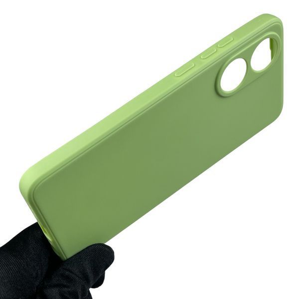 Чохол для OPPO A78 4G з квадратними гранями із захистом камери на оппо а78 4г фісташковий 0012451 фото