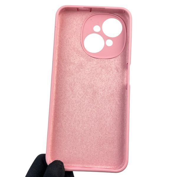Чохол для Tecno Spark Go 1 (KL4) силіконовий з мікрофіброю нековзний на техно спарк го 1 рожевий 0032285 фото