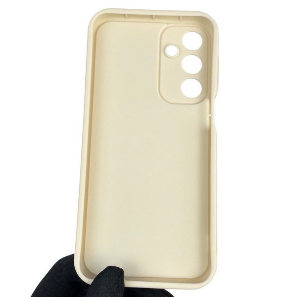 Чехол силиконовый Soft Touch с 3D принтом женским для Samsung Galaxy A16 5G (SM-A166) молочный (Полная защита камеры) 0042654 фото