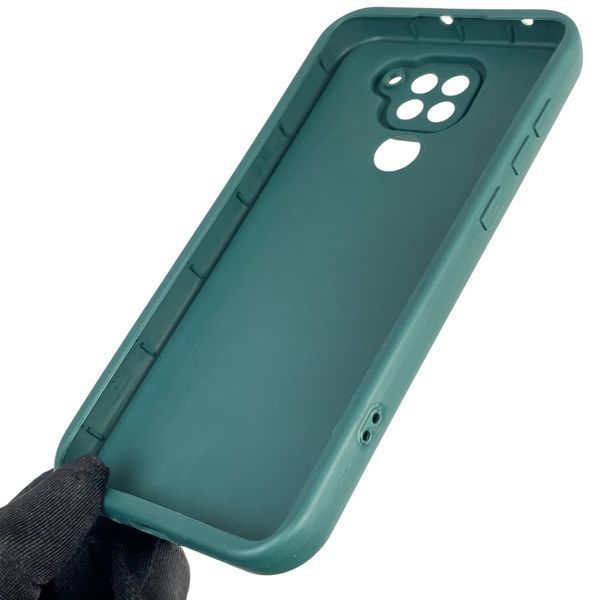 Чехол силиконовый оригинальный Soft Touch с 3D принтом волшебной минни маус для Xiaomi Redmi Note 9 темно-зеленый (Полная защита камеры) 0050196 фото