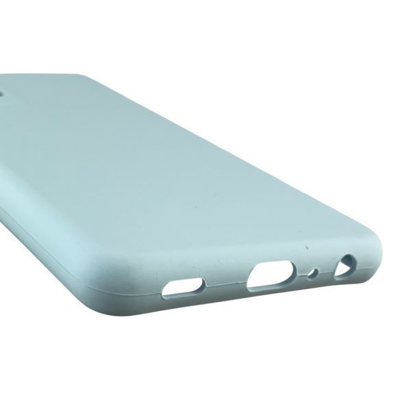Чохол для Samsung Galaxy A52 5G (SM-A526) силіконовий з мікрофіброю нековзний на самсунг а52 5г блакитний 0032029 фото